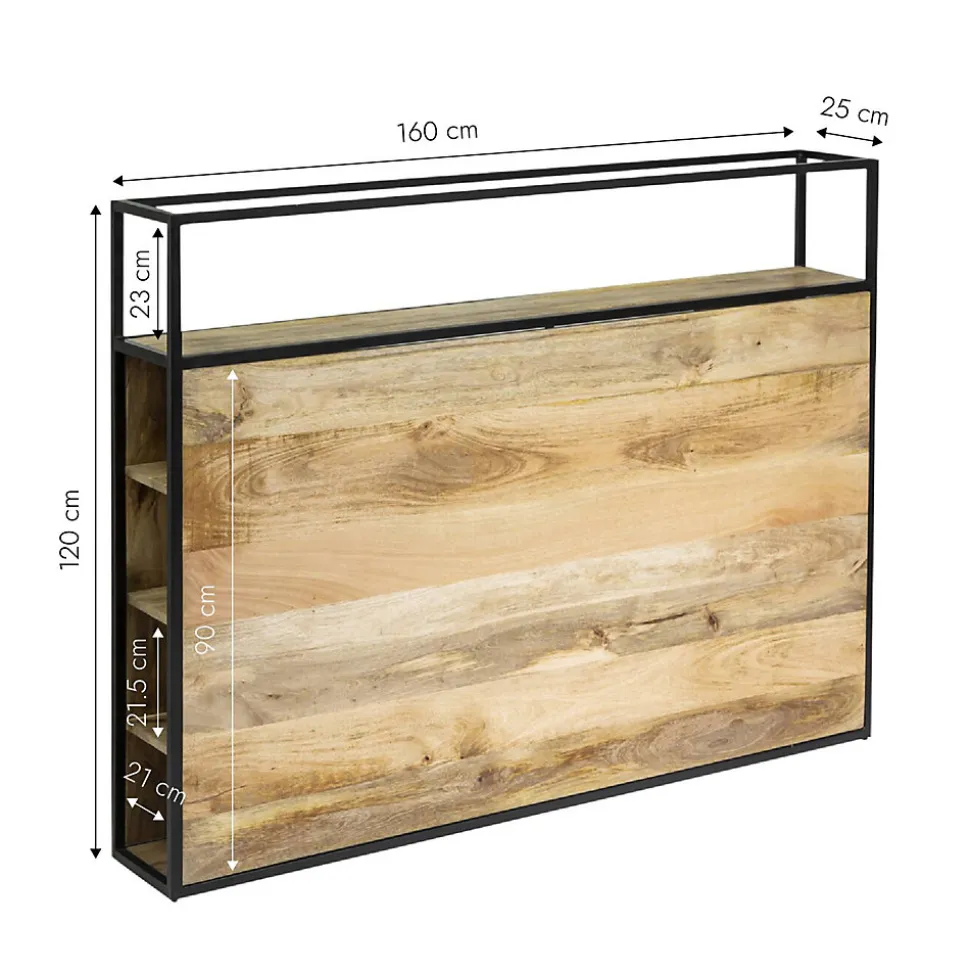 Tête de lit en bois de manguier 160 cm Armelle