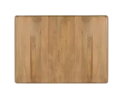 Tête de lit en bois de manguier avec bords demi-ronds