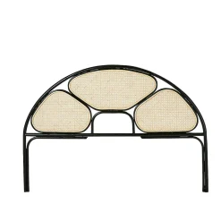 Tête de lit en cannage et rotin noir 160 cm
