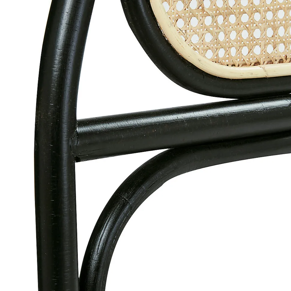 Tête de lit en cannage et rotin noir 160 cm