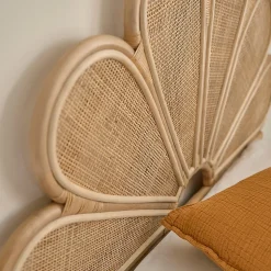 Tête de lit en rotin et cannage 90 cm