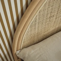 Tête de lit en rotin naturel 140 cm
