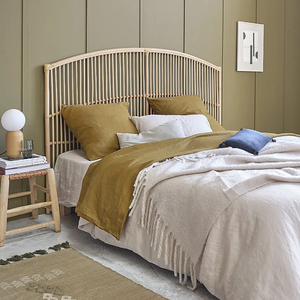 Tête de lit en rotin naturel 180 cm