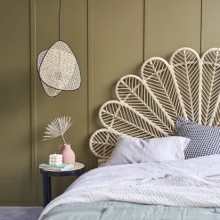 Tête de lit en rotin naturel 180 cm