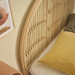 Tête de lit en rotin naturel 140 cm