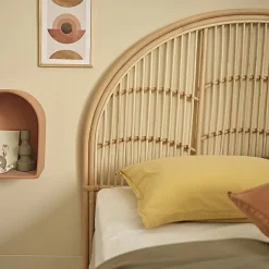 Tête de lit en rotin naturel 140 cm
