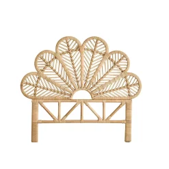 Tête de lit en rotin naturel 90 cm