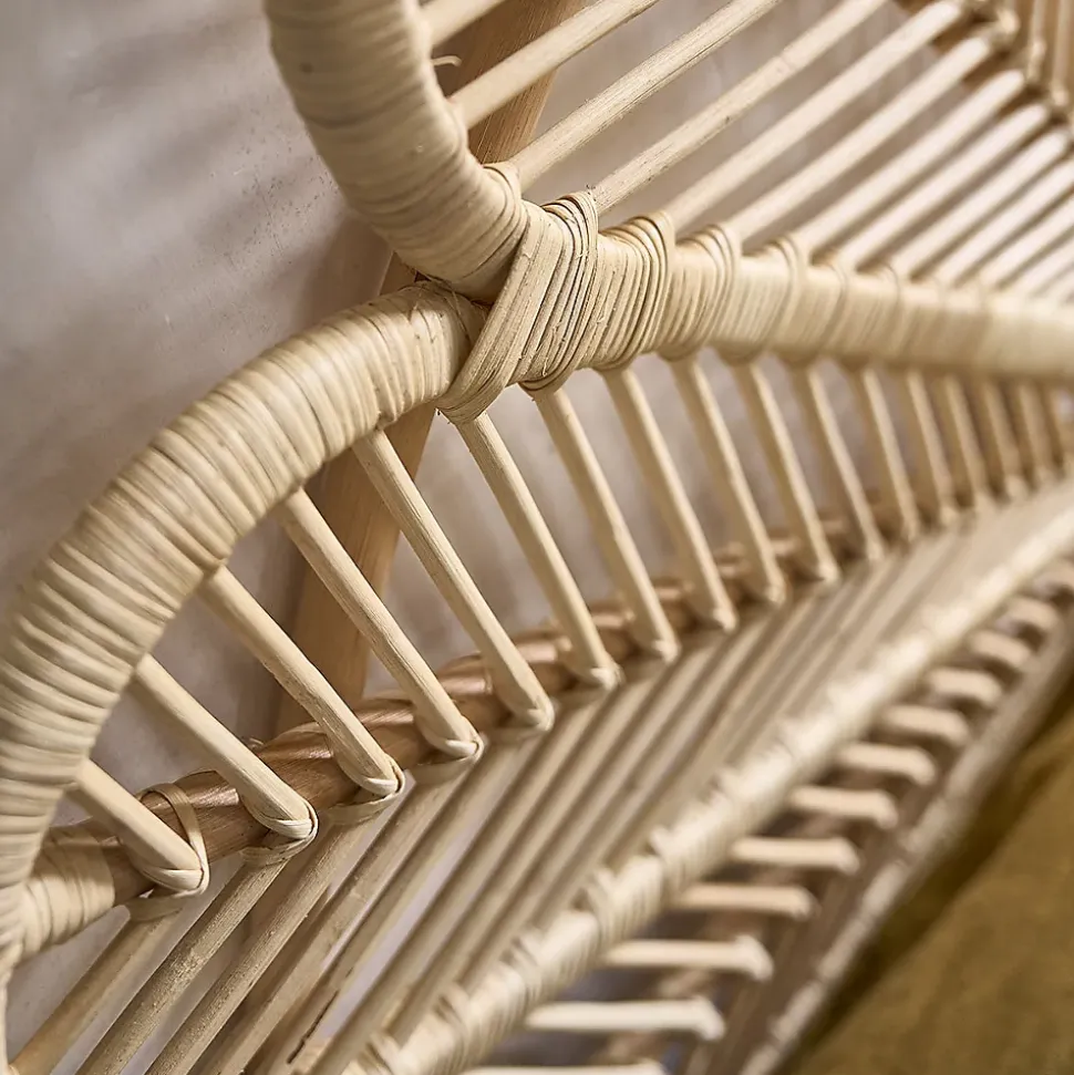 Tête de lit en rotin naturel 140 cm