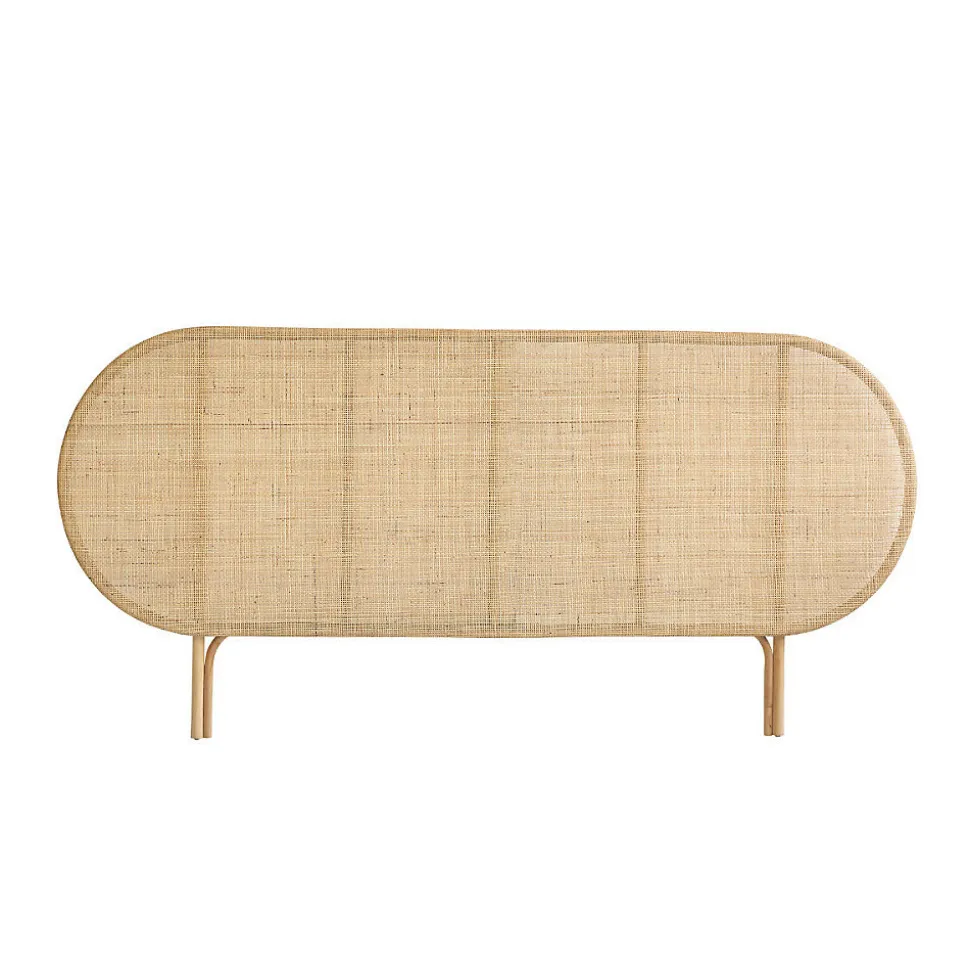Tête de lit en rotin naturel 180 cm