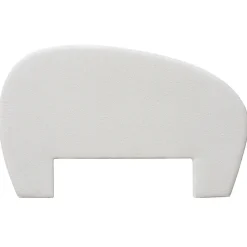 Tête de lit en tissu blanc l. 195 cm Homesight Lena