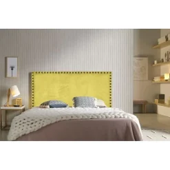 Tête de lit en tissu Lirio pistache 130