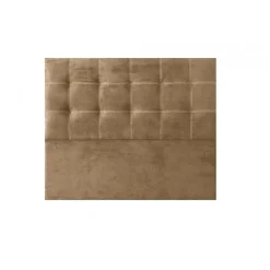 Tête de lit en tissu marron Iris 130