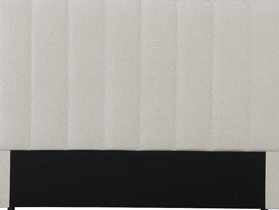 Tête de lit en tissu texturé "Val Thorens" Beige 140 cm