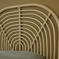 Tête de lit enfant arrondie en rotin 90 cm