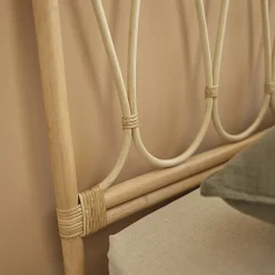 Tête de lit enfant en rotin 90 cm