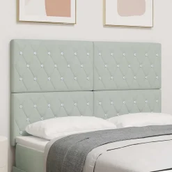 Tête de lit Gris clair 160 cm Velours vidaXL