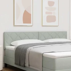 Tête de lit Gris clair 180 cm Velours vidaXL