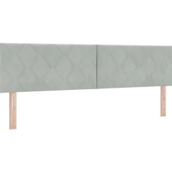Tête de lit Gris clair 180 cm Velours vidaXL