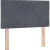 Tête de lit Gris foncé 80 cm Velours vidaXL