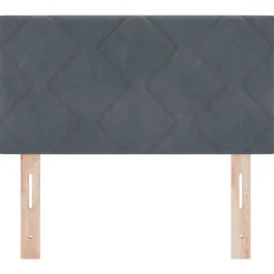 Tête de lit Gris foncé 80 cm Velours vidaXL