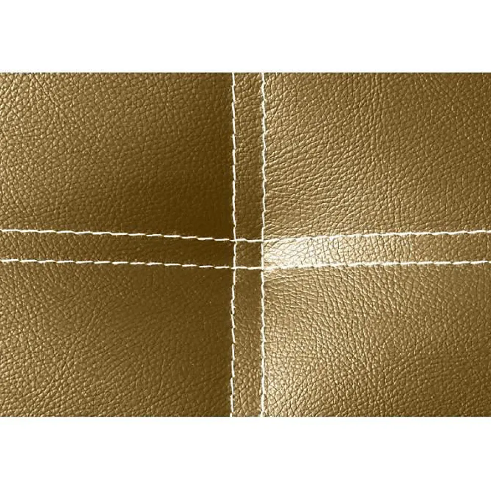 Tête de lit Iris en similicuir doré 100