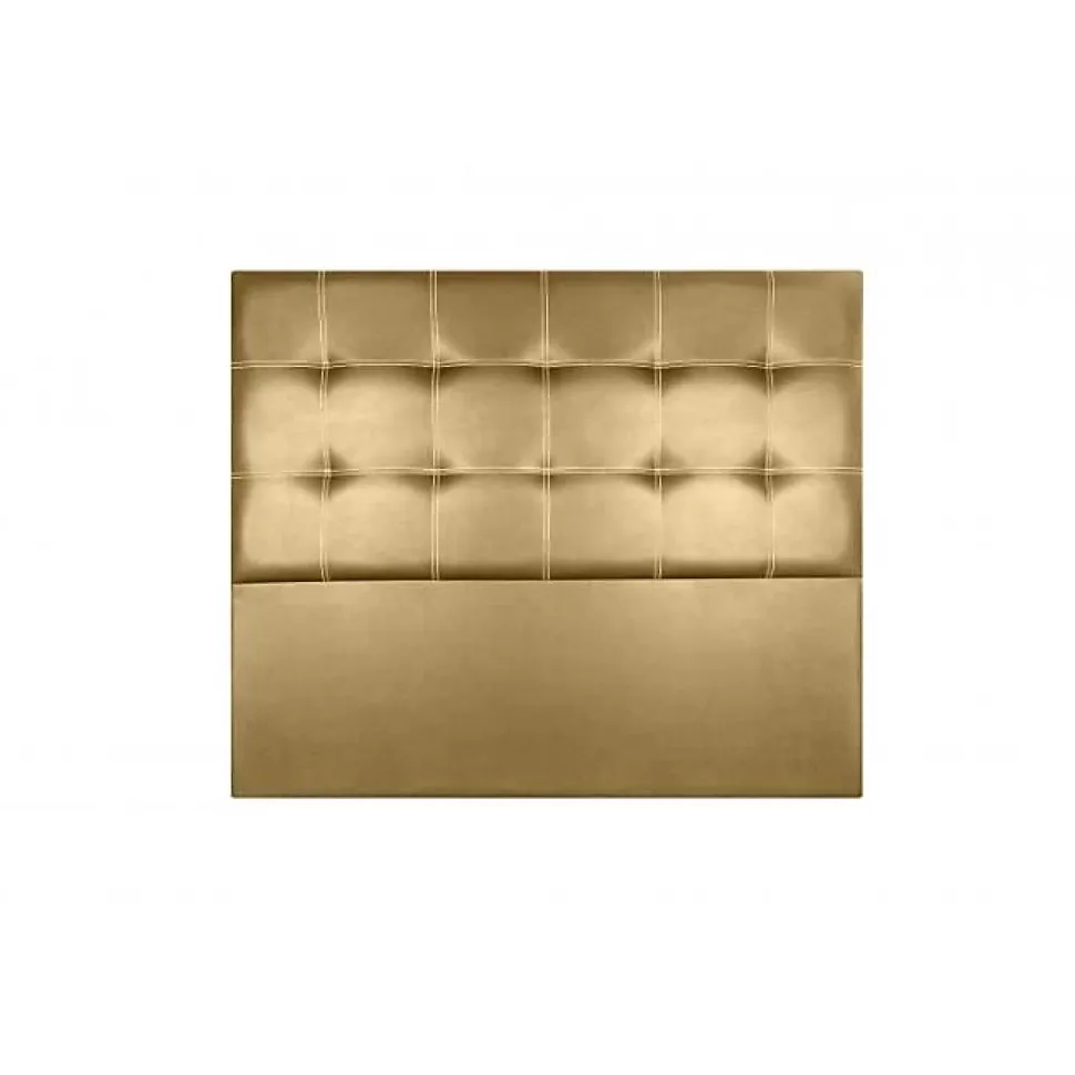 Tête de lit Iris en similicuir doré 100