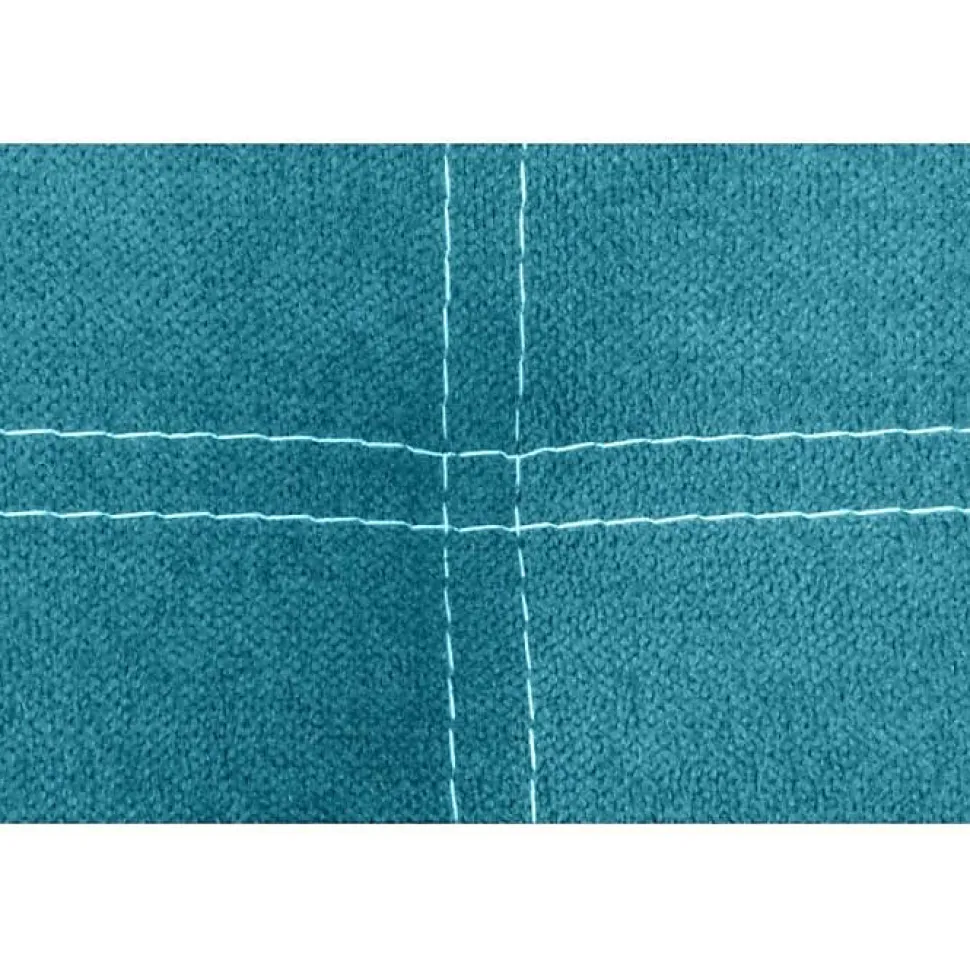 Tête de lit Iris en tissu turquoise 145