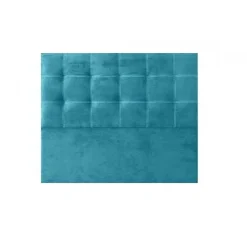 Tête de lit Iris en tissu turquoise 145