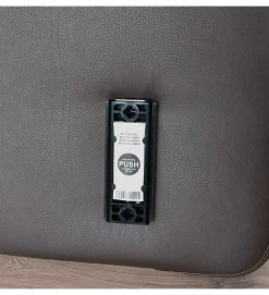 Tête de lit largeur 200 x 90 cm simili cuir Terracotta