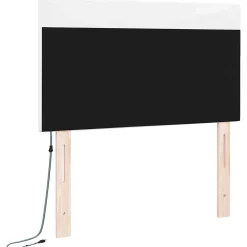 Tête de lit LED Blanc 100 cm Cuir synthétique vidaXL