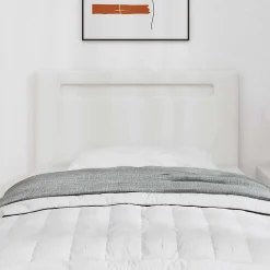 Tête de lit LED Blanc 100 cm Cuir synthétique vidaXL