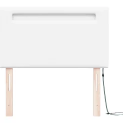 Tête de lit LED Blanc 100 cm Cuir synthétique vidaXL