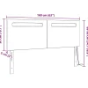 Tête de lit LED Blanc 160 cm Cuir synthétique vidaXL