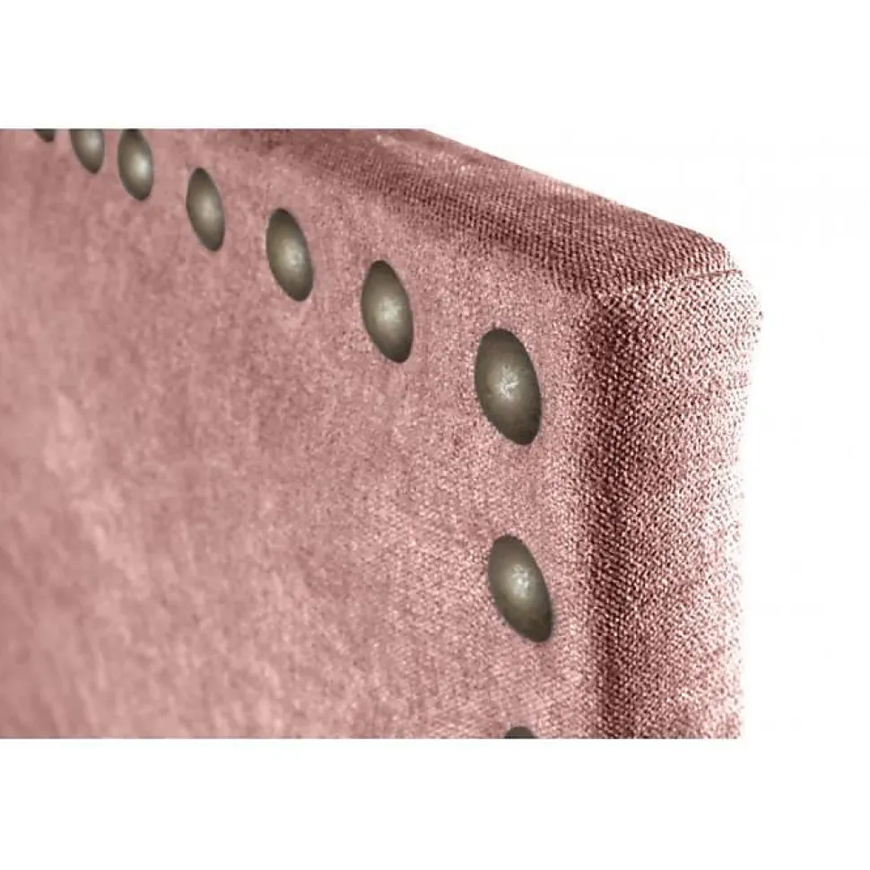 Tête de lit Lily en tissu saumon 115