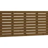 Tête de lit murale Marron miel 156x3x63 cm Bois massif de pin vidaXL