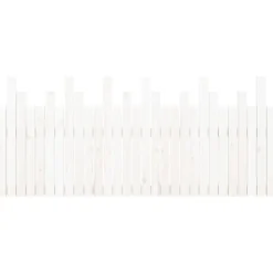 Tête de lit murale vidaXL 185x3x80 cm bois de pin blanc