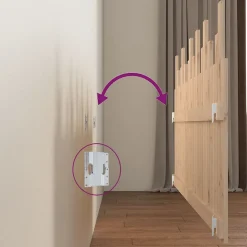 Tête de lit murale 185x3x80 cm Bois massif de pin vidaXL