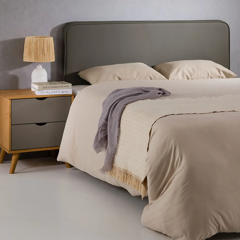 Tête de lit NAOFE 120 avec fixation murale - Gris