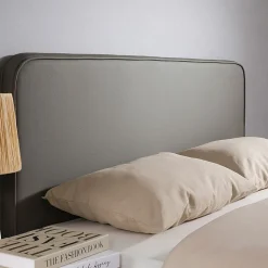 Tête de lit NAOFE 120 avec fixation murale - Gris