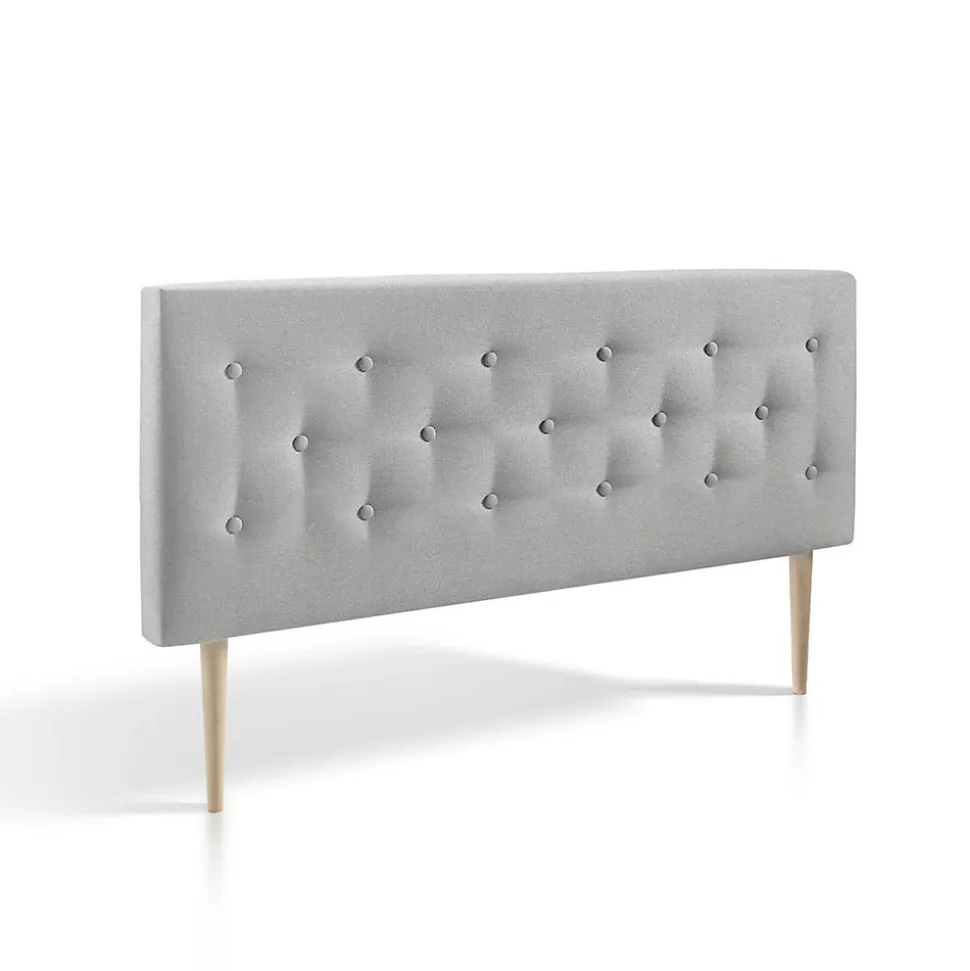 Tête de lit Oslo 160x100 cm, capitonnée Tissu Grey