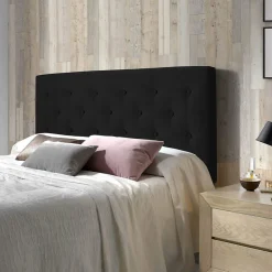 Tête de lit Oslo 150x100 cm, capitonnée Tissu Anthracite, Épaisseur de 8 cm