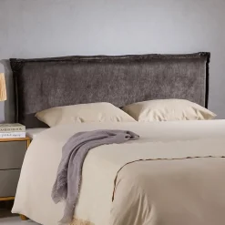 Tête de lit OVIO 160 sur pieds, en tissu - Gris