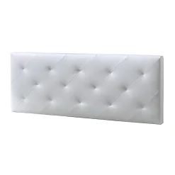 Tête de lit Rombo 150x60 cm Blanc, rembourrée de Mousse