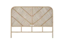 Tête de lit rotin 150 cm style organique