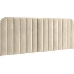 Tête de lit suspendue ALBA 160 cm en velours beige