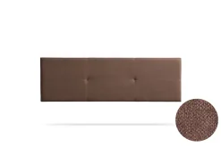 Tête de Lit Tapisée ALMA Aqualine 170x50x5 cm - Chocolat - Moonia