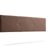 Tête de Lit Tapisée ALMA Aqualine 115x50x5 cm - Chocolat - Moonia