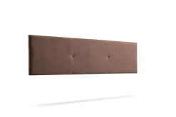 Tête de Lit Tapisée ALMA Aqualine 115x50x5 cm - Chocolat - Moonia