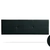 Tête de Lit Tapisée ALMA Aqualine 145x50x5 cm - Noir - Moonia