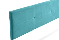 Tête de Lit Tapisée ALMA Aqualine 170x50x5 cm - Turquoise - Moonia
